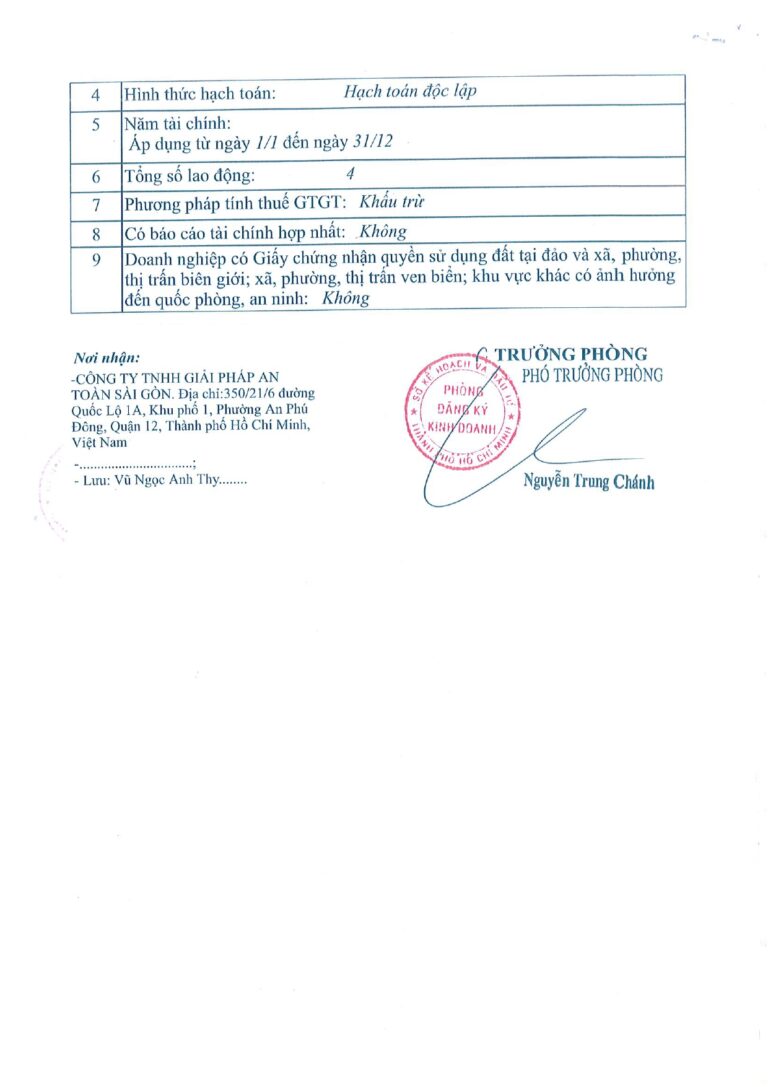 Giấy Xác Nhận Mã Ngành Nghề (4)